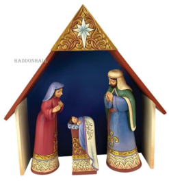 Nativity Set van 4 "Blessings from Bethlehem" H23cm Jim Shore 6011684 retired *