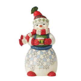 Cozy Snowman H21cm Jim Shore 6011166 retired *