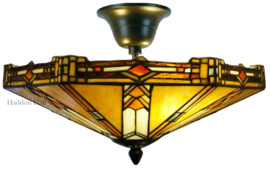 5420 96 * Plafonniere Tiffany Ø40cm Durban Art Deco Plafondlamp