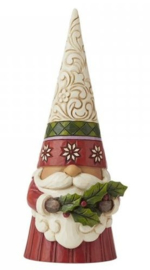 Christmas Gnome Holding Holly H16cm Jim Shore 6009180 retired *