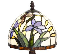 6274 * Tafellamp Tiffany H36cm Ø20cm Papillons