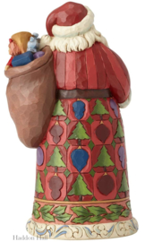Santa with Toy Bag  H 23cm Jim Shore 6001464 retired uit 2018, uitverkocht