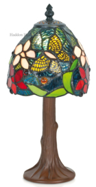 KT3281 Tafellamp Tiffany H31cm Ø15cm Vlinder