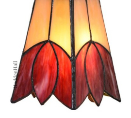8221 *Tafellamp Tiffany H30cm 10x10cm Kievitsbloem