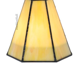 8199 * Wandlamp Zwart met Tiffany kap Ø15cm Narcissus