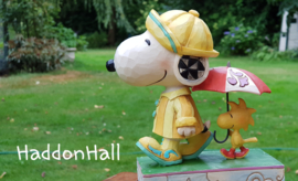 SNOOPY & WOODSTOCK Friends Through Rain Or Shine H 14cm Jim Shore 4055654 retired item from 2016