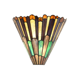 8430 Wandlamp Tiffany B30cm Schelpmodel Styled Flower