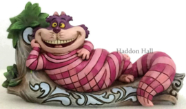 Alice, Mad Hatter, Cheshire Cat , Queen of Hearts & Storybook -Set van 5 Jim Shore beelden, all retired 