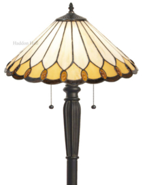 5988 * Vloerlamp Zwart met Tiffany kap Ø40cm Klasika