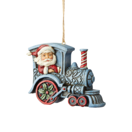 Santa in Train Engine Ornament * H9cm Jim Shore 6004311 retired