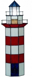 1166 * Tiffany lamp "Vuurtoren" H56cm