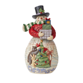 Snowman with Gifts H19cm Jim Shore 6009692 , retired