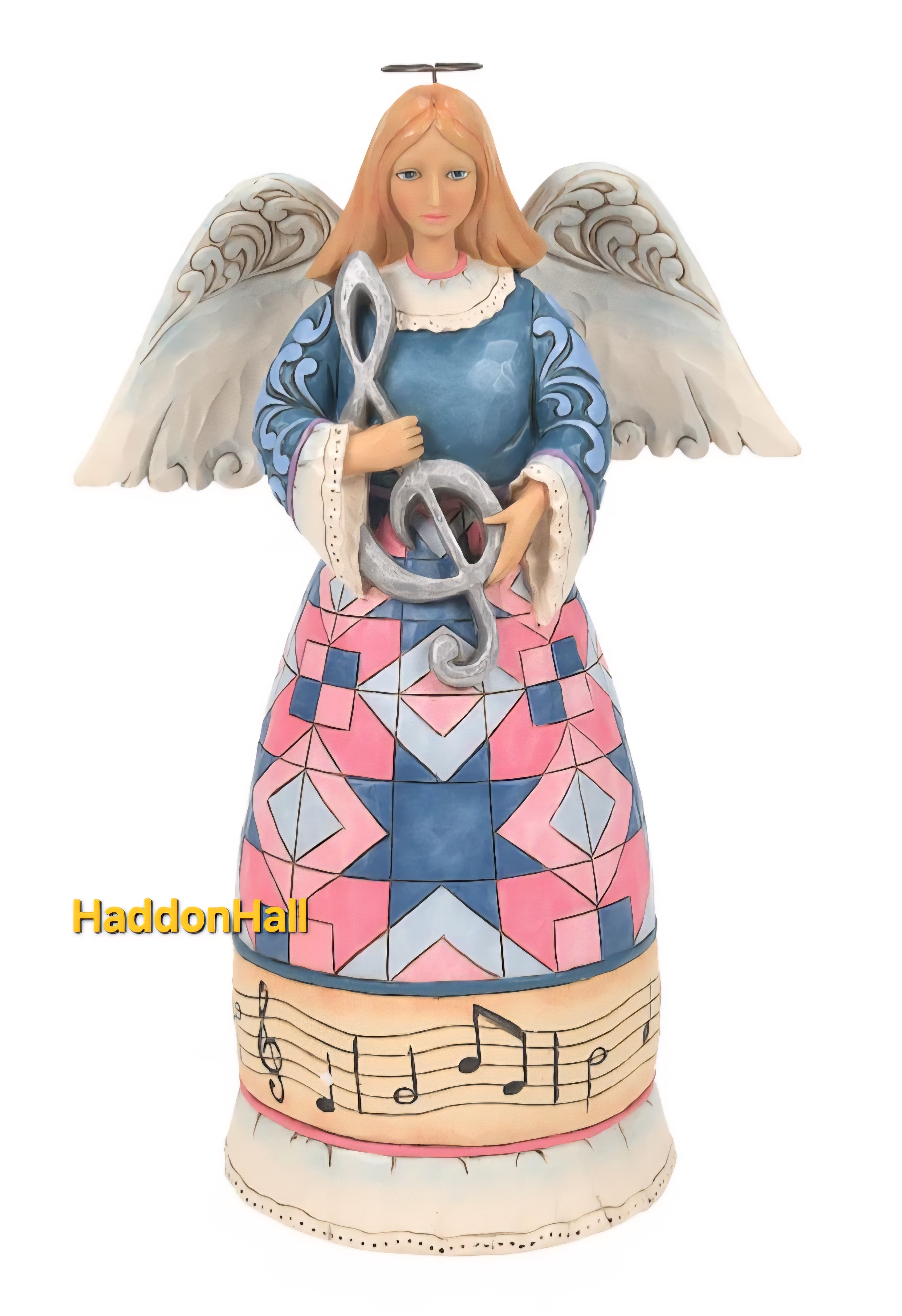 "There is Music in My Heart" H24cm Jim Shore Music Angel 6014867 , retired , made in 2023