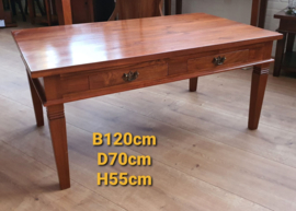 Tafel -Salontafel 140x80cm Massief Teakhout