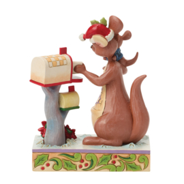 Kanga & Roo "Roo's Holiday Wish H13,5cm + BASE COLOR Ø16cm Jim Shore 6018707 PREORDER