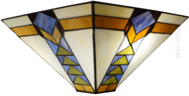 7855 ' Hanglamp met Tiffany kap 37x37cm Pyramide