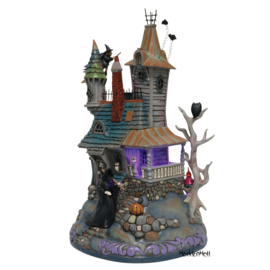 HWC Haunted House H30,5cm Illuminated - Jim Shore 6012751  uitverkocht