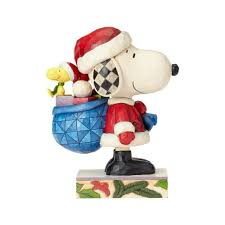 SNOOPY & WOODSTOCK Here Comes Snoopy Claus * H 26 cm Jim Shore 4057672 uit 2017