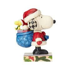 SNOOPY & WOODSTOCK Here Comes Snoopy Claus * H 26cm Jim Shore 4057672 uit 2017