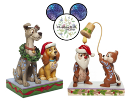 Set van 2 Jim Shore beelden - Lady & The Tramp en Chip & Dale superaanbieding *