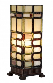 9116 Tafellamp Tiffany windlicht H44cm  Art Deco motief