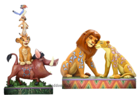 Lion King Stacking Figurine - Simba en Nala - Set van 2 Jim Shore beelden *