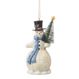 Snowman With Sisal Tree H12cm Jim Shore 6012974 *