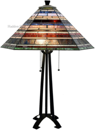8127 Tafellamp Tiffany H75cm 56x43cm Industrial