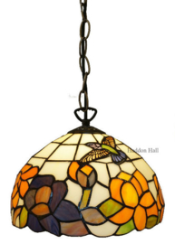 CT215 * Hanglamp Tiffany Ø25cm Kolibrie