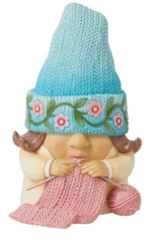 Gnome Knitter H13cm Jim Shore 6016373 op voorraad