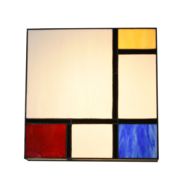Plafonniere Tiffany 30x30cm Mondriaan