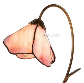 5327 * Tafellamp H50cm met glas Pink Flower