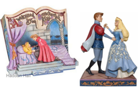 Aurora - Storybook & Swept in The Moment Blue Dress - Set van 2  Jim Shore beelden retired *