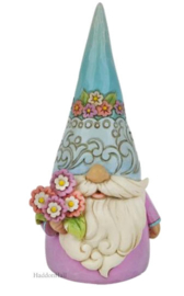 Gnome with Flowers H18cm Jim Shore 6010286 , retired , aanbieding *