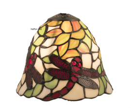 5940 8829 Wandlamp Bruin met Tiffany kap Ø20cm Dragonfly Vermella laatste exemplaren