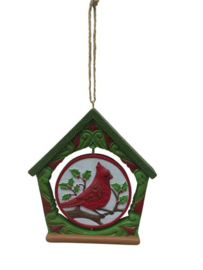 Cardinal Birdhouse * Ornament Jim Shore 6013133