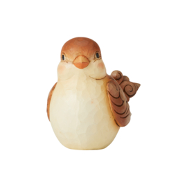 Sparrow Figurine uit 2018 H11,5cm Jim Shore 60036258 * Retired