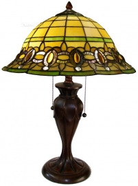 5805 Tafellamp Tiffany H58cm Ø40cm  "Olive"