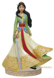 Mulan Deluxe  "Courage and Honor" H38cm  + BASE WHITE  Ø22cm Jim Shore 6016892