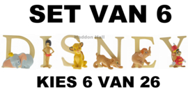 DISNEY LETTERS - Set van 6 - Enchanting Disney