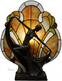 5783 *Tafellamp Tiffany H44cm  Art Deco Dame
