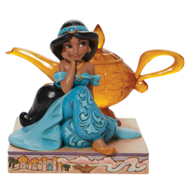 Aladdin - Jasmine & Genie Lamp H10cm Jim Shore 6010097