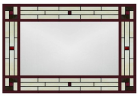 7862 * Spiegel Tiffany 80x55cm Art Deco