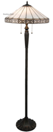 5210 * Vloerlamp H157 met Tiffany kap Ø51cm Boleyn
