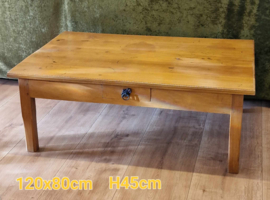Salontafel 120x80 H45cm Massief Teakhout