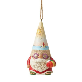 Coastal Gnomes with Beachball - Figurine & Hanging Ornament - last set, retired *