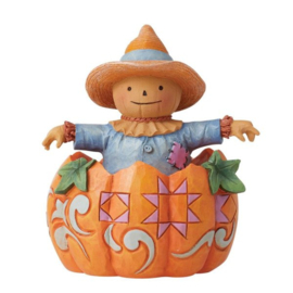 Harvest Mini Pumpkin & Scarecrow H9cm Jim Shore 6012759  incl. porto in NL