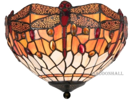 5204 * Plafonniere Tiffany Ø31cm 2xE27 Flame Dragonfly