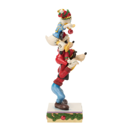 Mickey & Friends "A Holiday Pile Up" H20 cm Jim Shore 6018706 PREORDER