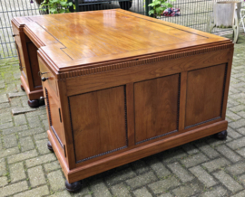 Bureau Partnerdesk 120x180cm H78cm Massief Teakhout